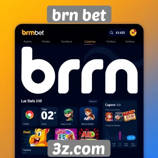 Navegação e design da plataforma brn bet
